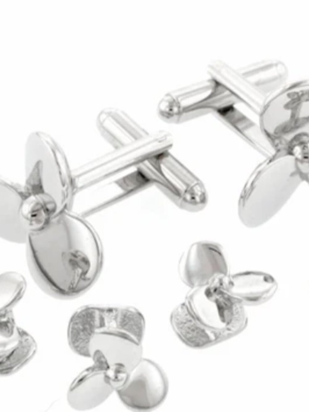 Novelty Boat Propeller Cufflinks and Studs Set